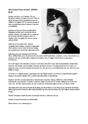 A preview of a PDF biography for Powell, Chester Owen